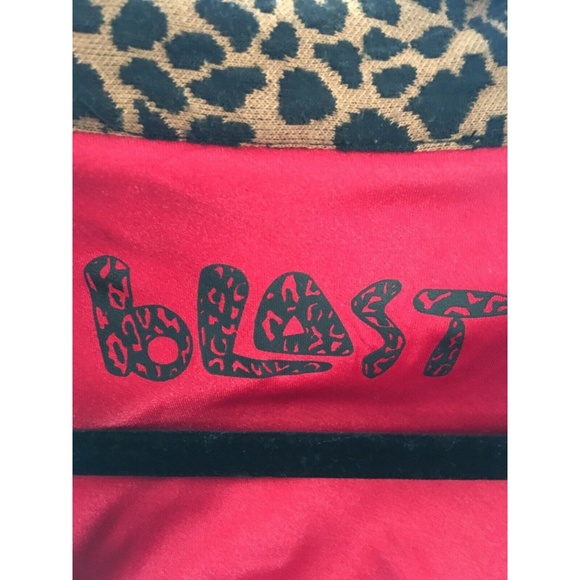 Blast Vintage Leopard Blazer Cardigan Zip Up - Picture 3 of 5